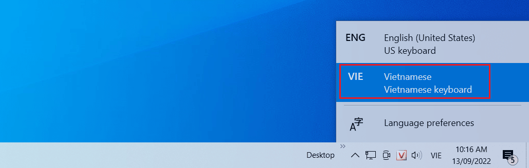 Gỡ bỏ bàn phím Tiếng Việt (Vietnamese keyboard) trên Windows 10 Bo Go 4 2