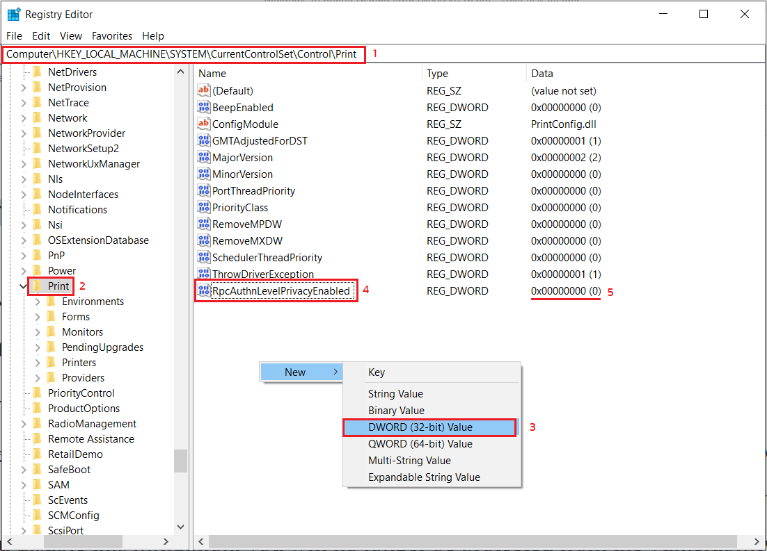 Fix lỗi kết nối máy in trên Windows 10/11 - error 0x0000011b 2