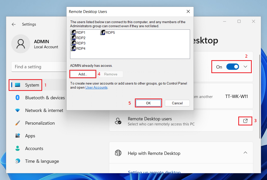 RDP RDP Users