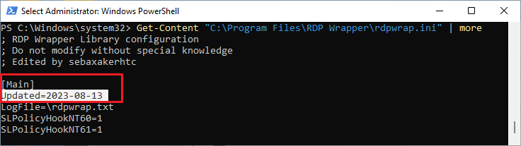 RDP RDPWrap Get Content