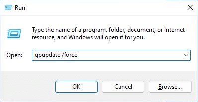 Tắt cập nhật tự động trên Windows 11 Run Gpupdate