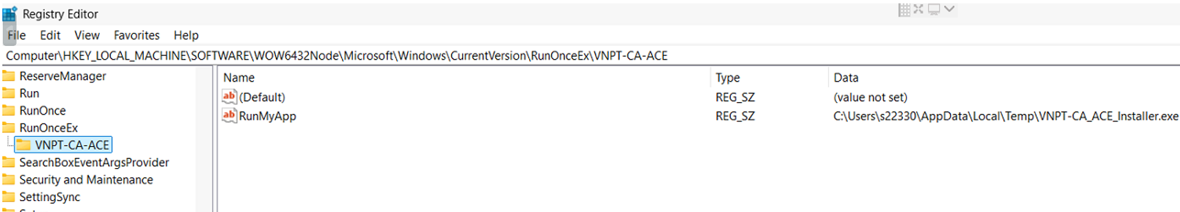vnpt ca ace error 2